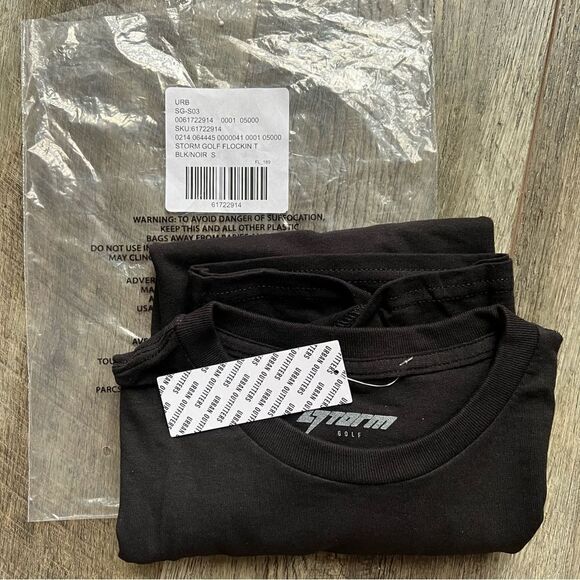 Urban Outfitters NWT Storm Golf Flockin T-Shirt Black Size Small - Picture 9 of 12